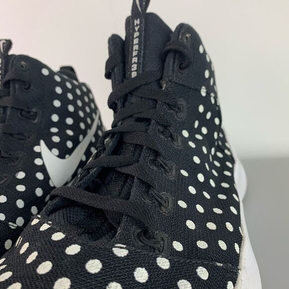 Nike Hyperfr3Sh Black White Polka Dot Sneaker Sz 13 Men’s shoes basketball - Picture 6 of 8